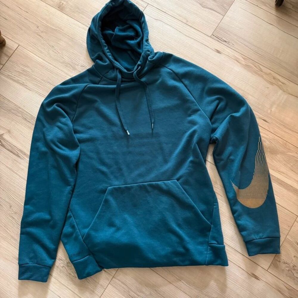 Nike dri-fit blue sweatshirt hoodie size M